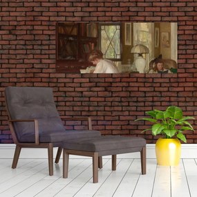 Obraz - Edmund Tarbell, Josephine and Mercie, reprodukcia (120x50 cm)