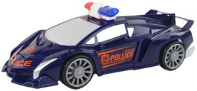 LEAN TOYS Policajné auto robotické 2v1 Transformers - námornícka modrá
