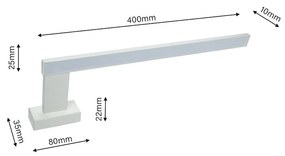 Nástenné LED svietidlo Shine R, 1x LED 11w, 4000k, (45 cm), w