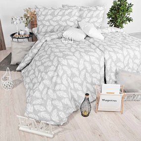 Obliečky krepové Linyi sivé EMI: Štandardný set jednolôžko obsahuje 1x 140x200 + 1x 70x90