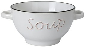 Kameninová miska na polievku Soup 650 ml biela