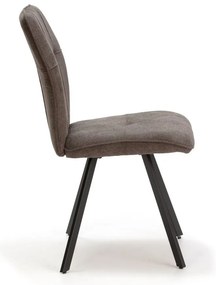 Tmavosivé jedálenské stoličky v súprave 4 ks Mery – Marckeric