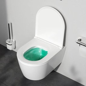 Toaletný set s inštaláciou AM.PM Func IIS90151.FA1700 bezokrajové, so sedadlom microlift, chróm Pneumatické splachovacie tlačidlo