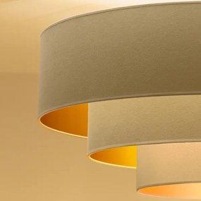 Brilagi - Luster na lanku LUNETA 1xE27/60W/230V priemer 40 cm krémová/zlatá