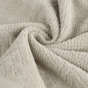 Dekorstudio Uterák LOREN so zamatovým okrajom - svetlobéžový Rozmer uteráku: 70x140cm