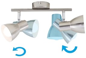 Briloner 2860-022 - Bodové svietidlo 2xE14/25W/230V