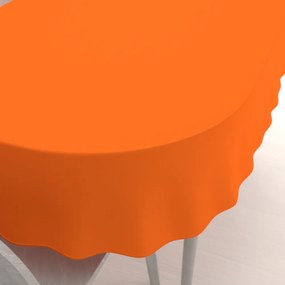 Biante Dekoračný oválny obrus Rongo RG-035 Oranžový 140x220 cm