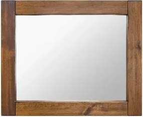 Rustikálne zrkadlo do chodby s dreveným rámom, 88x4x72 cm