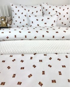 INTERMEDIC SK Mušelínová obliečka Skrytý Macko 140x200/70x90 cm – zapínanie na zips