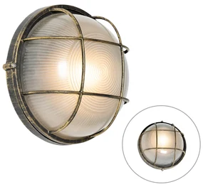 Priemyselná vonkajšia nástenná lampa staroružová IP44 - Hanneke