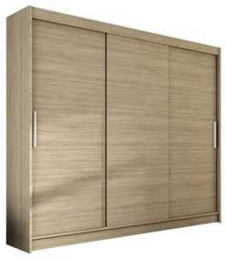 Veľká šatníková skriňa ASTON II dub sonoma šírka 250 cm