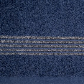 BAVLNENÝ UTERÁK LILA SADA 3KS 70X140 CM TMAVOMODRÁ