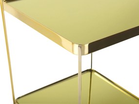 Odkladací stolík 29 x 29 cm zlatý ALSEA Beliani
