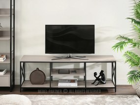TV stolík/skrinka Jabalinas (čierna). Akcia -15%. Vlastná spoľahlivá doprava až k Vám domov. 1137065