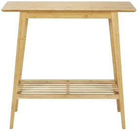 Bambusový konzolový stolík v prírodnej farbe 30x80 cm Kona - Wenko