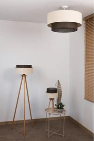 Brilagi - LED prisadený luster BOHO STYLE 3×E27/15W/230V Ø 60 cm krémový/hnedý