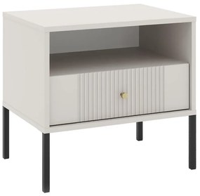 Nočný stolík LUE béžový/čierny