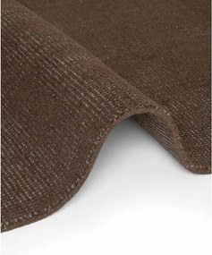 Hnedý ručne tkaný vlnený okrúhly koberec ø 160 cm Greenwich – Ted Baker