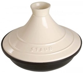 Staub Tajine 20 cm/0,60 l čierna/krémová, 1302723