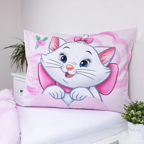 Ružové bavlnené detské obliečky na jednolôžko 140x200 cm Marie Cat "Pink" – Jerry Fabrics