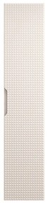 Vysoká závěsná koupelnová skříňka Luxor Beige 80-01-1D béžová/dub olejovaný