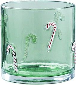 X-MAS Lampáš "Candy Cane" 10 cm - zelená