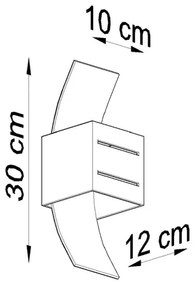 Nástenné svietidlo LORETO 1xG9/40W/230V šedá