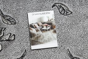 Koberec BCF Morad TRIO Vzor kvetín a lístia, sivý