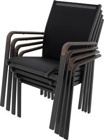 Doppler EXPERT WOOD Plus, obdĺžnikový stôl, 4+1