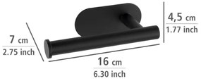 WENKO 24287100-Držiak toaletného papiera TURBO-LOC OREA BLACK 16x7 cm nerez/čierna