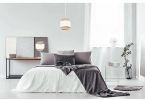 Stolná lampa Boho, 1x jutové/biele textilné tienidlo