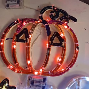 DECOLED Tekvica, 30 cm, biela