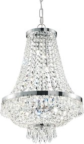 Závesné svietidlo Ideal Lux Caesar SP12 chróm 12xG9 40W 55cm