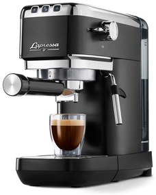 Pákový kávovar »Lapressa«, čierny