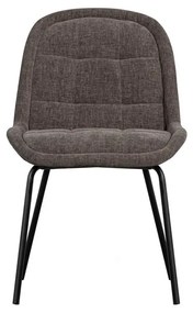 Sivé zamatové jedálenské stoličky v súprave 2 ks Crate – WOOOD