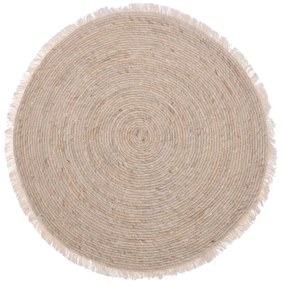 Okrúhly koberec Criss 80 cm svetlohnedý
