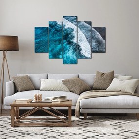 Obraz - Vlny na mori (150x105 cm)