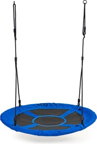 ECOTOYS Záhradná hojdačka – bocianie hniezdo 100 cm, nosnosť 150 kg, modrá, pre deti 3+
