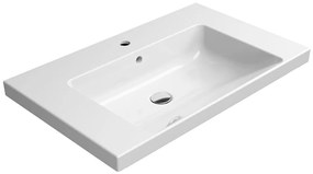 GSI, NORM keramické umývadlo 80x18x50 cm, biela ExtraGlaze, 8634111