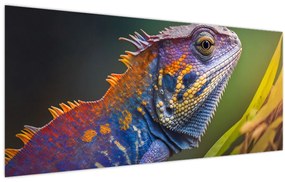 Obraz - Sfarbený leguán (120x50 cm)