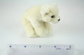 UNI-TOYS Plyšový biely ľadový medveď 21cm