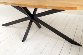 Jedálenský stôl GALAXIE 240 cm oválny mangové drevo prírodná hnedá