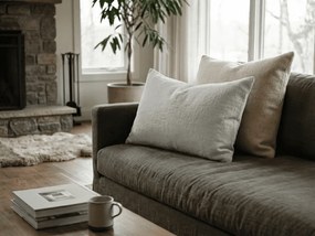 Mušelínová obliečka na vankúš PURELY 40x80 cm, svetlosivá