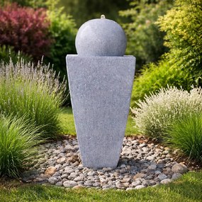 Záhradná fontána BestBerg EF-28 / polyresin / 33 x 33 x 84 cm