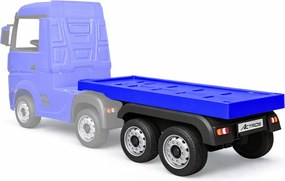 LEAN CARS Batériový príves HL358 Mercedes Scania Actros modrý