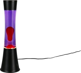 Čierna LED lávová lampa (výška 39,5 cm) Etna – Reality