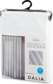 ZÁCLONA NA KRÚŽKOCH DALIA 350X250 CM BIELA