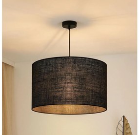 Brilagi - Luster na lanku TUBES ROLLER 1xE27/15W/230V pr. 50 cm čierna