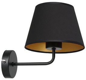 Luminex Nástenná lampa ARDEN 1xE27/60W/230V čierna/zlatá LU3500