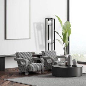 Stojacia lampa Diego, 2x biele sklenené tienidlo, b